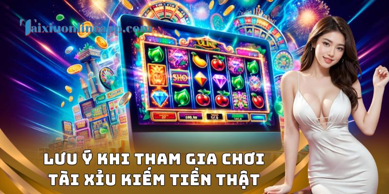 Lưu ý khi tham gia chơi tài xỉu kiếm tiền thật