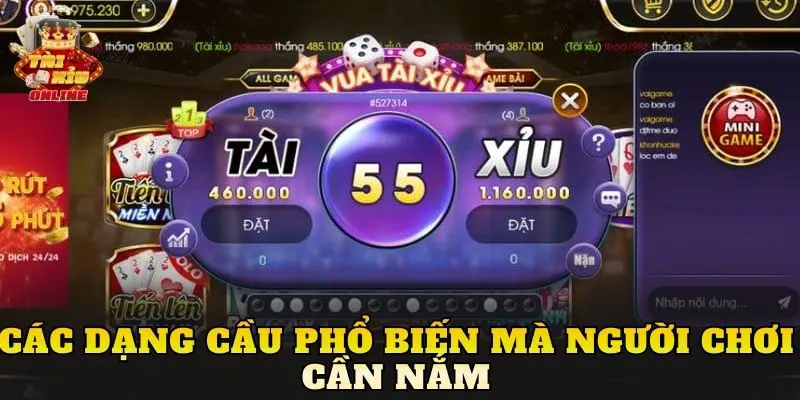 Các dạng cầu phổ biến mà người chơi cần nắm