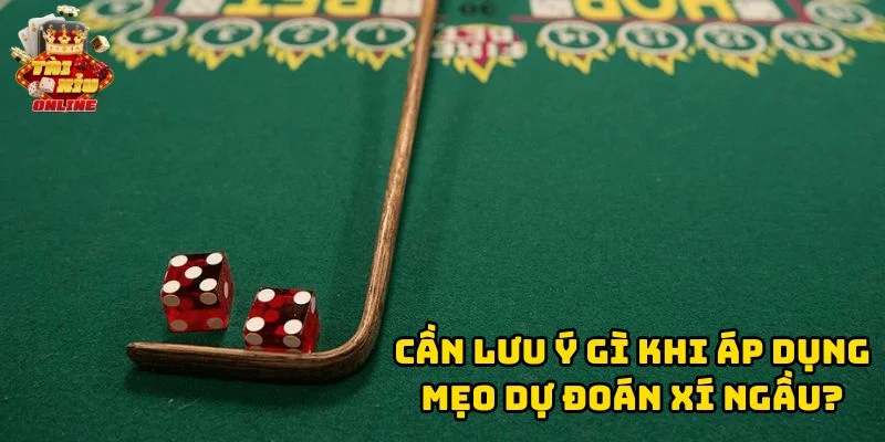 Cần lưu ý gì khi áp dụng Mẹo Dự Đoán Xí Ngầu?