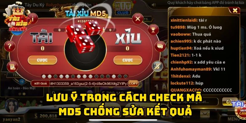 Lưu ý trong Cách Check Mã MD5 Chống Sửa Kết Quả