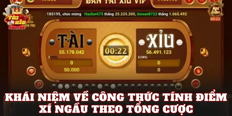 Khái niệm về công thức tính điểm xí ngầu theo tổng cược