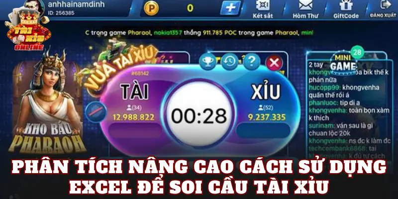 Phân tích nâng cao cách sử dụng Excel để soi cầu tài xỉu