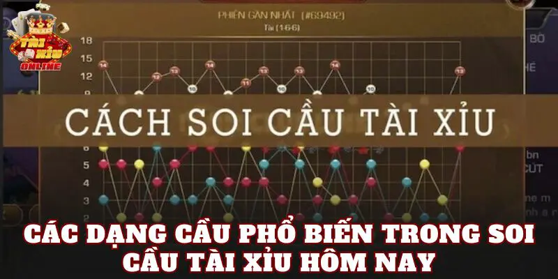 Các dạng cầu phổ biến trong soi cầu tài xỉu hôm nay