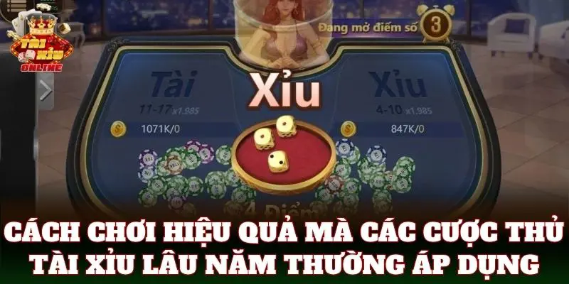 Cách chơi hiệu quả mà các cược thủ tài xỉu lâu năm thường áp dụng
