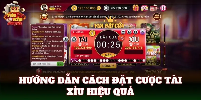 Hướng dẫn cách đặt cược tài xỉu hiệu quả