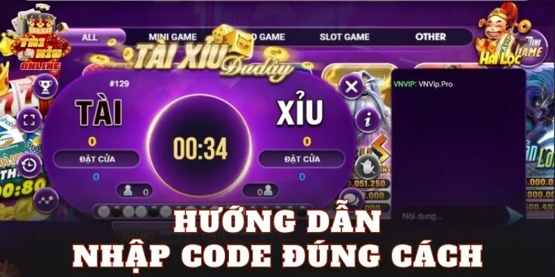 Hướng dẫn nhập code đúng cách